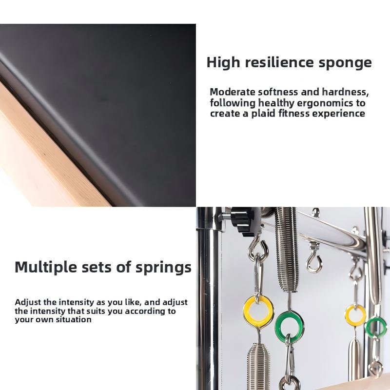 3-in-1Maple Wood Pilates Reformer Cadillac Combo - Image 11